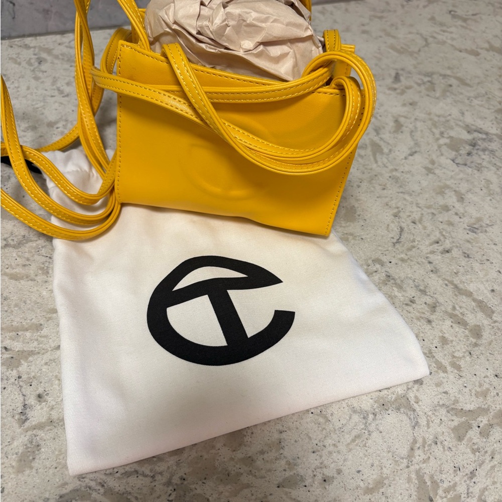 Yellow Telfar Crossbody Bag